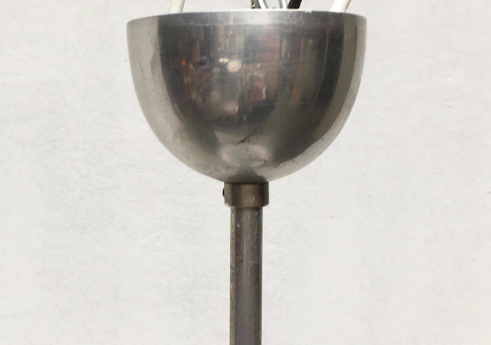 Mid-century Art Deco glass pendant light