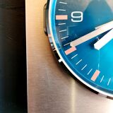 Clock formica vintage wall clock silent square "Quartz Paris"