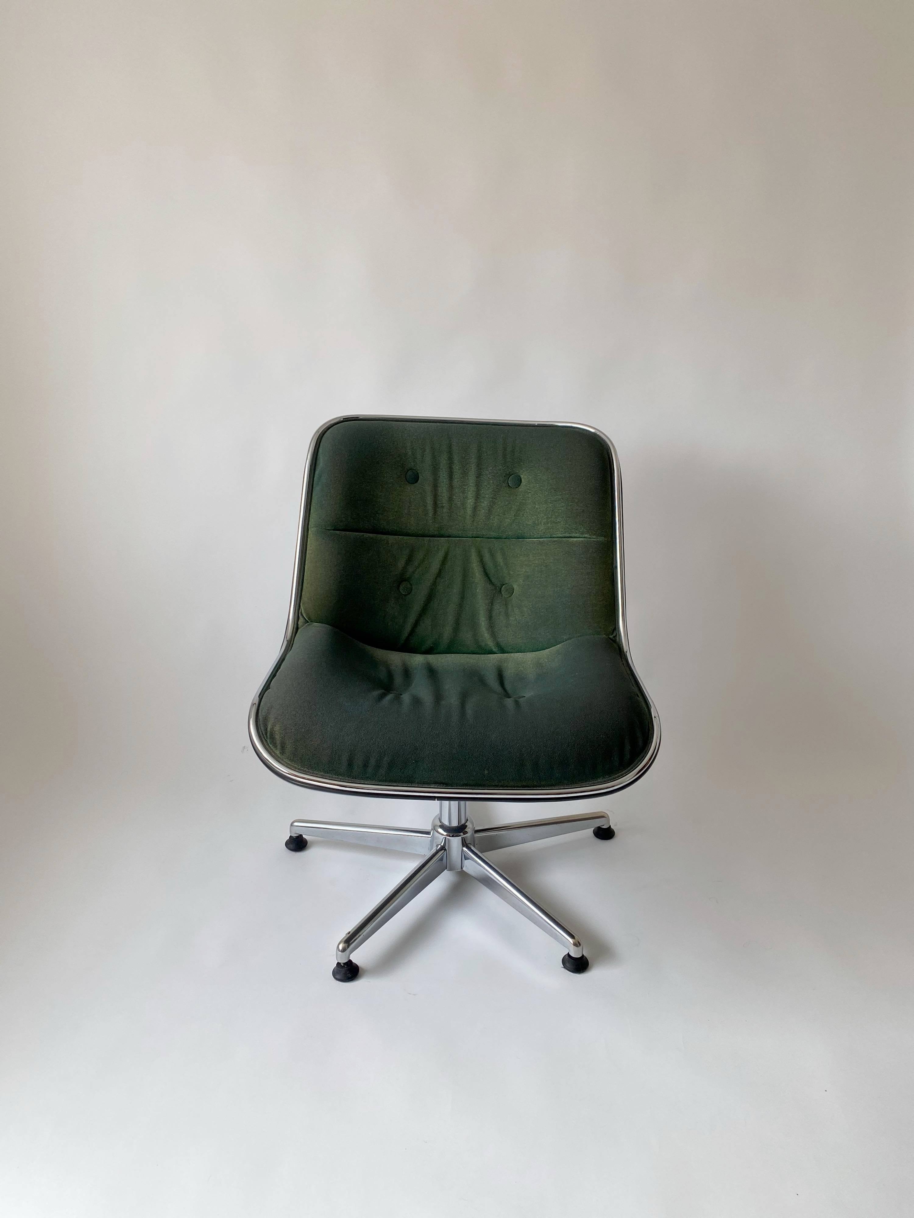 Chrome rotary chair