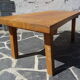 Table basse orme massif d'esprit brutaliste
