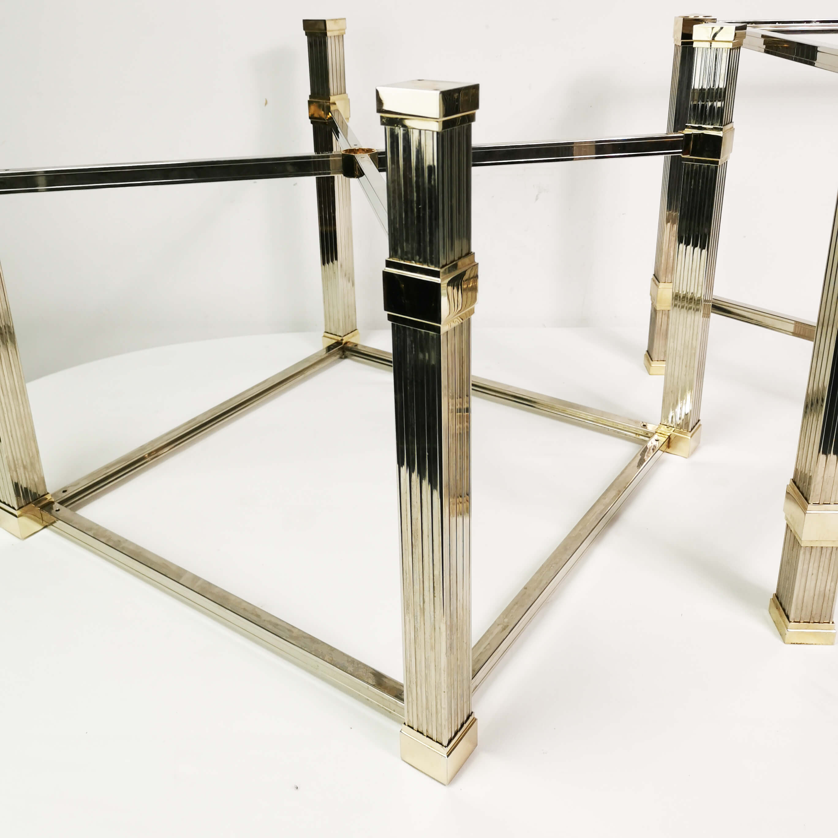 Hollywood Regency coffee tables, Pierre Vandel Paris, France, 1980s