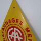 Plaque tole peinte "chantier interdit au public"
