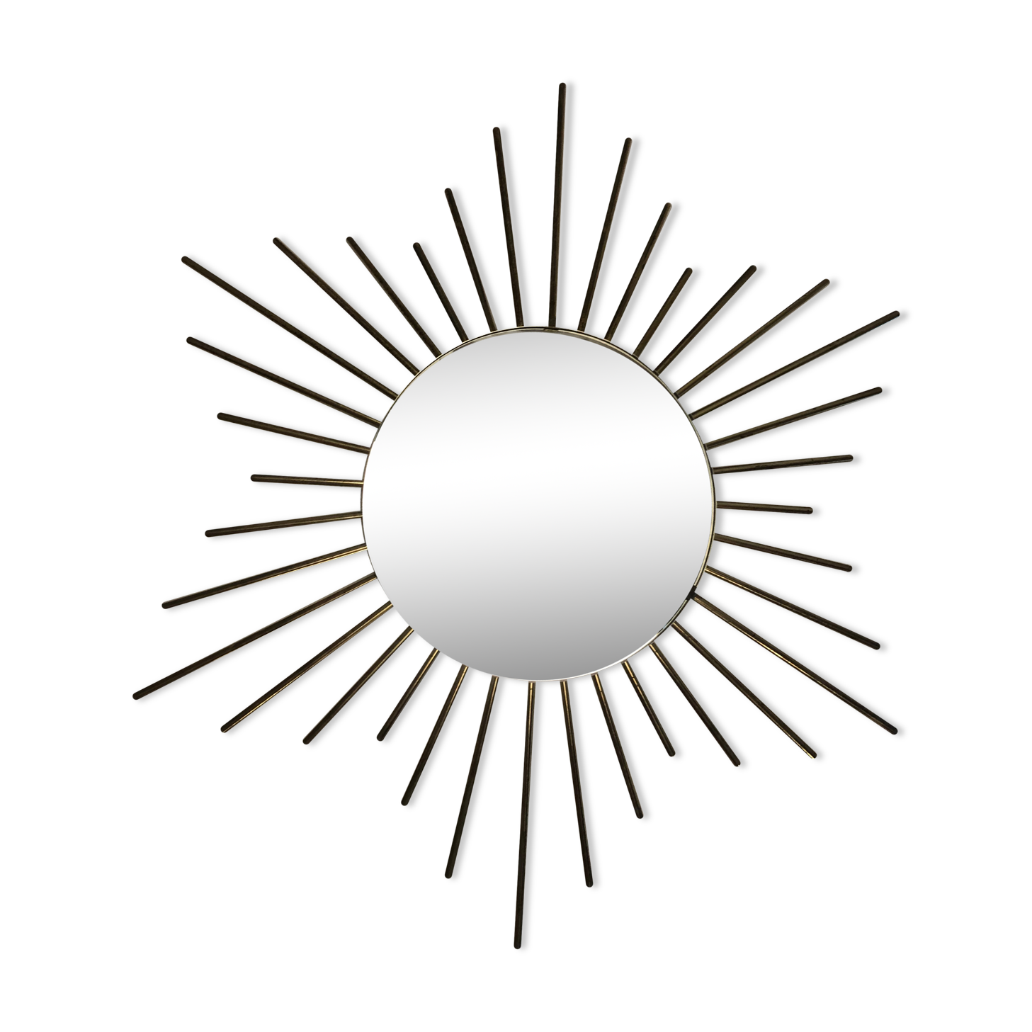 Mirror sun steel gold vintage 60s