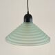 Vintage Aqua Green Honeycomb Glass Ceiling Lamp, 1980s Postmodern lamp