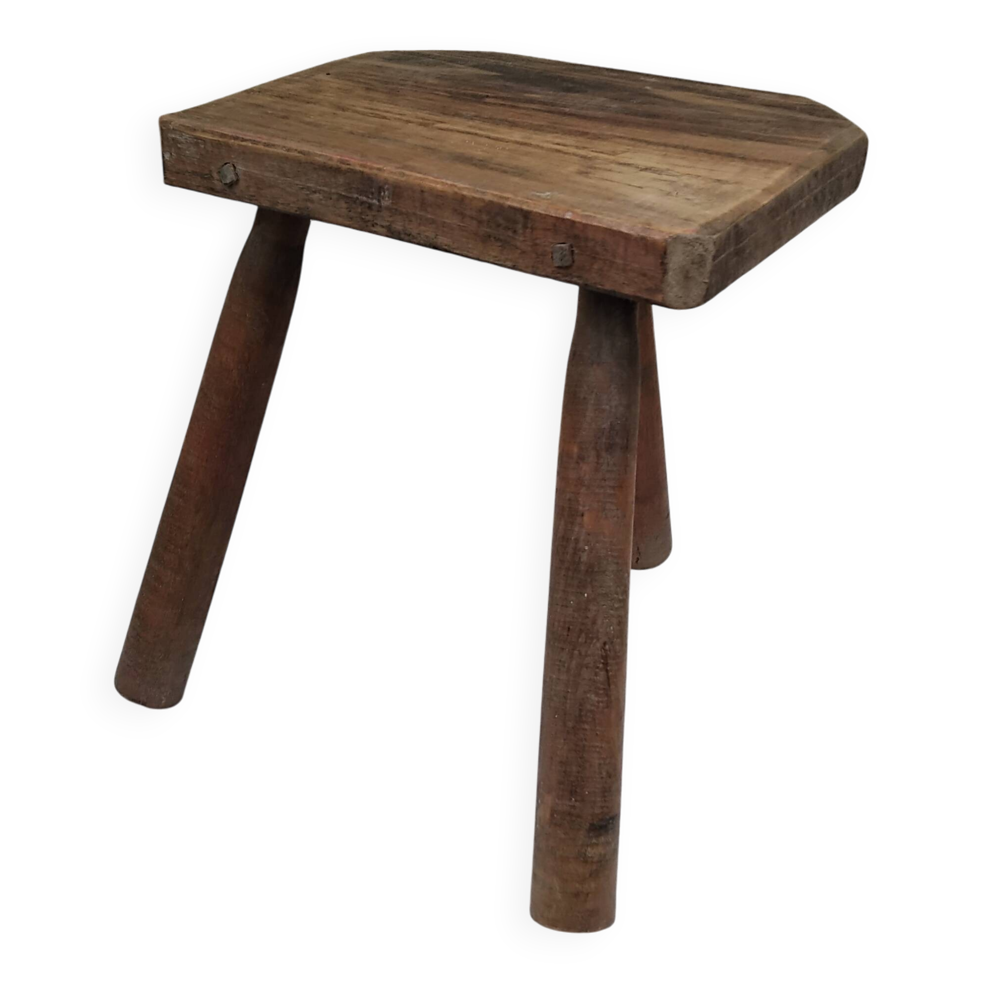 Antique vintage tripod milking stool
