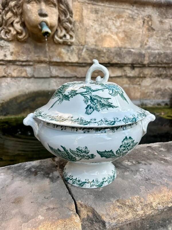 Antique ironstone soup tureen