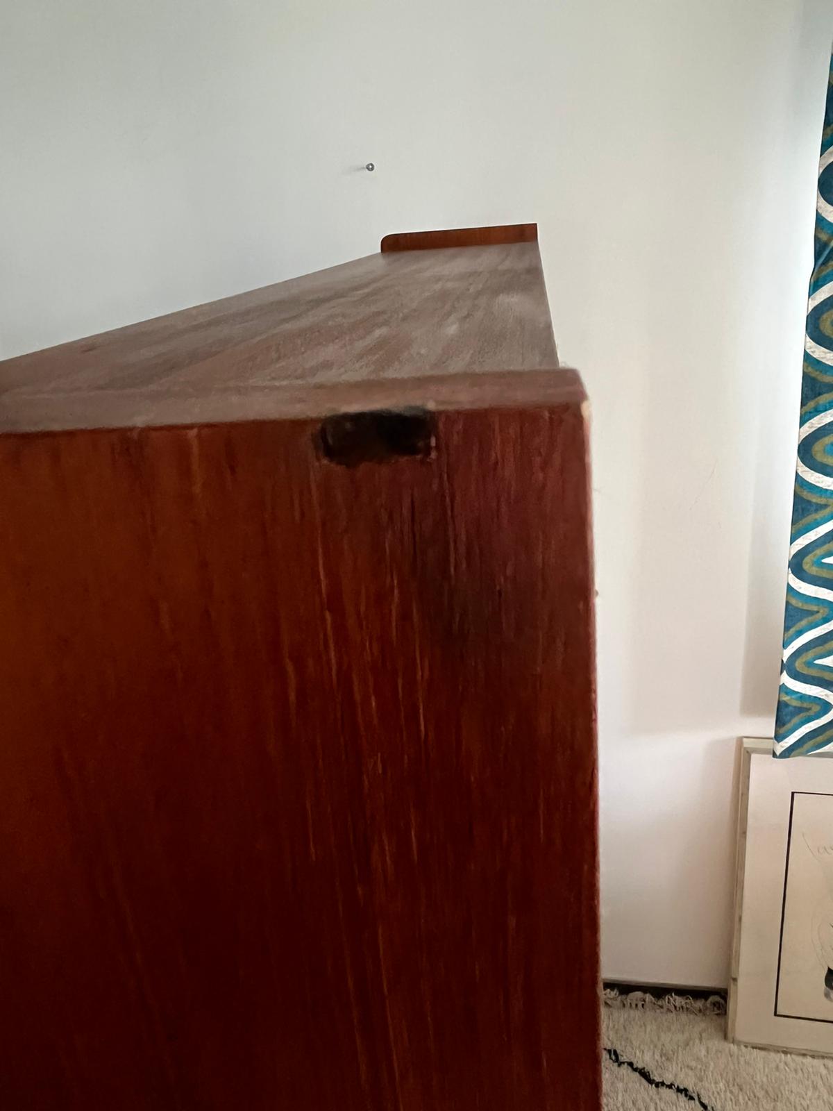 Vintage Scandinavian teak bookcase