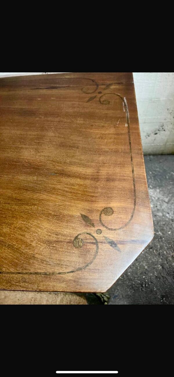 Console/Table de jeu en acajou