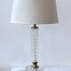 Vintage lamp 1960 Glass and Brass