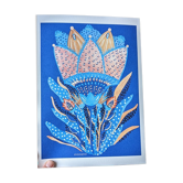 illustration blue flowers
