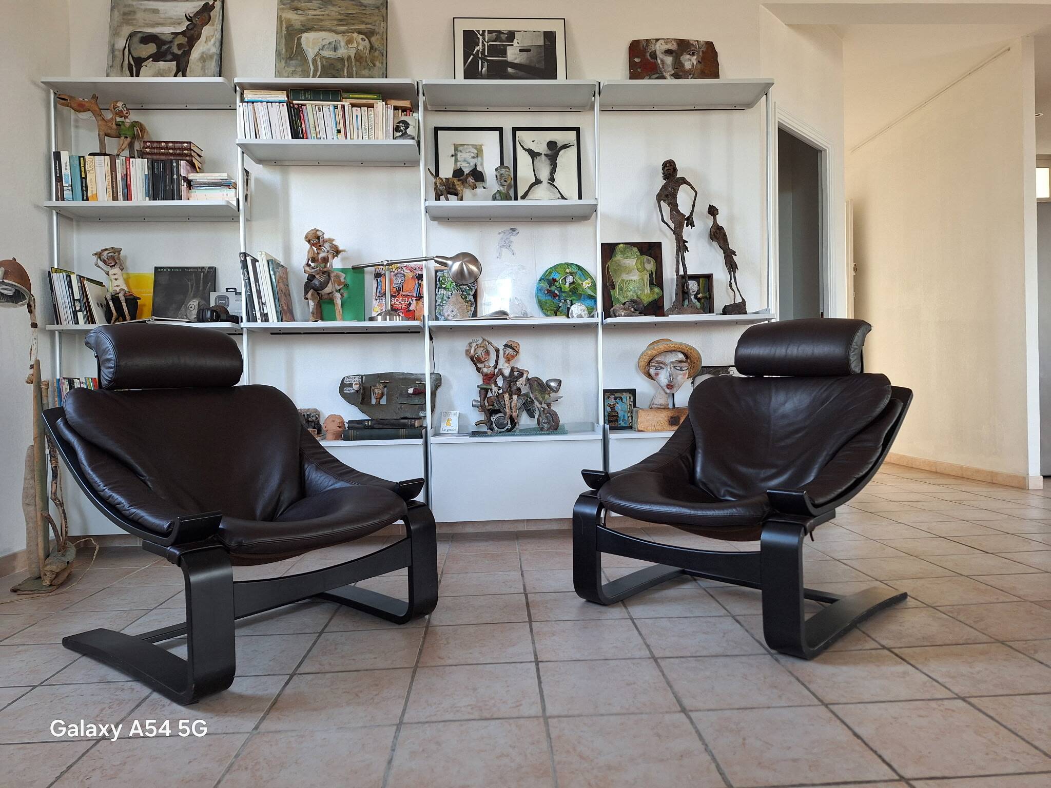Pair of Kroken armchairs by Ake Fribytter for Roche Bobois