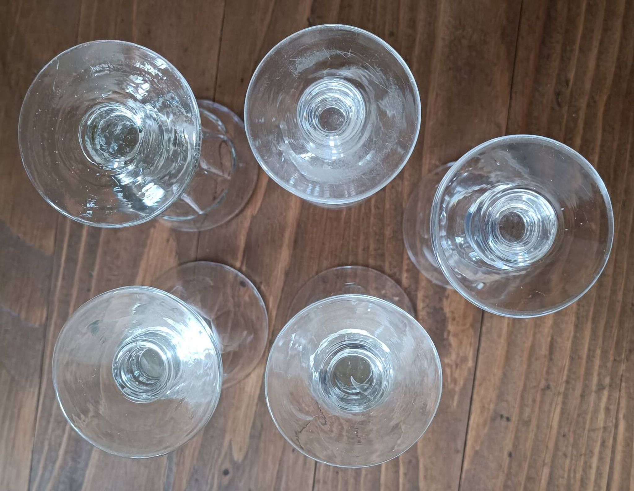 Lot de verres à liqueur en cristal