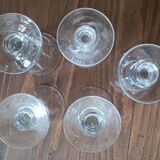 Set of crystal shot glasses