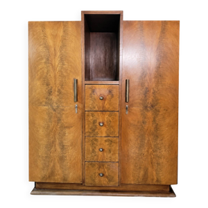 Armoire Art Déco, placage - niche