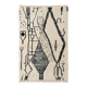 Tapis Azilal noir et blanc marocain