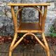 Vintage rattan and oak serving trolley 1960