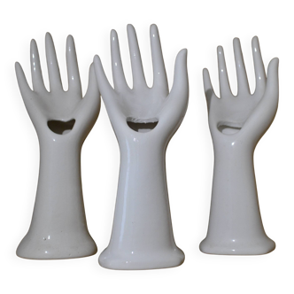 Set of three soliflore hands