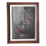 Tableau ancien à l'huile représentant une nature morte