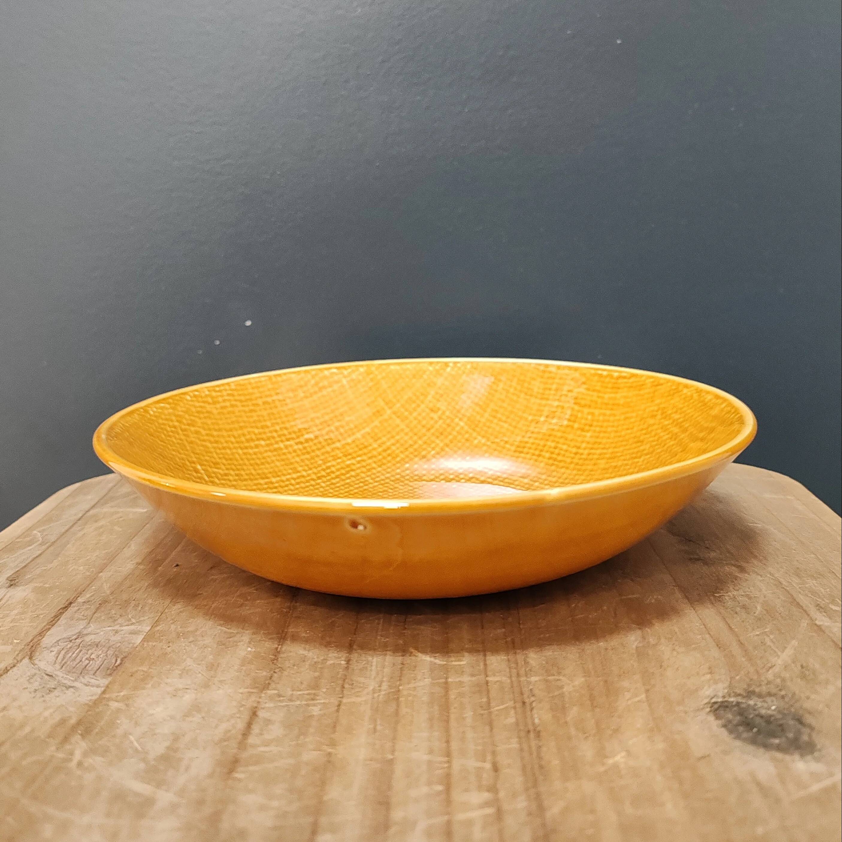 Assiette creuse Miramar Salins miel