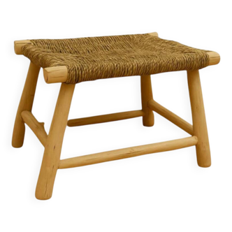 Vintage wooden bench - handmade bohemian furniture, rustic entryway seating