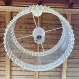 Vintage plexiglass pendant light, circa 1970s