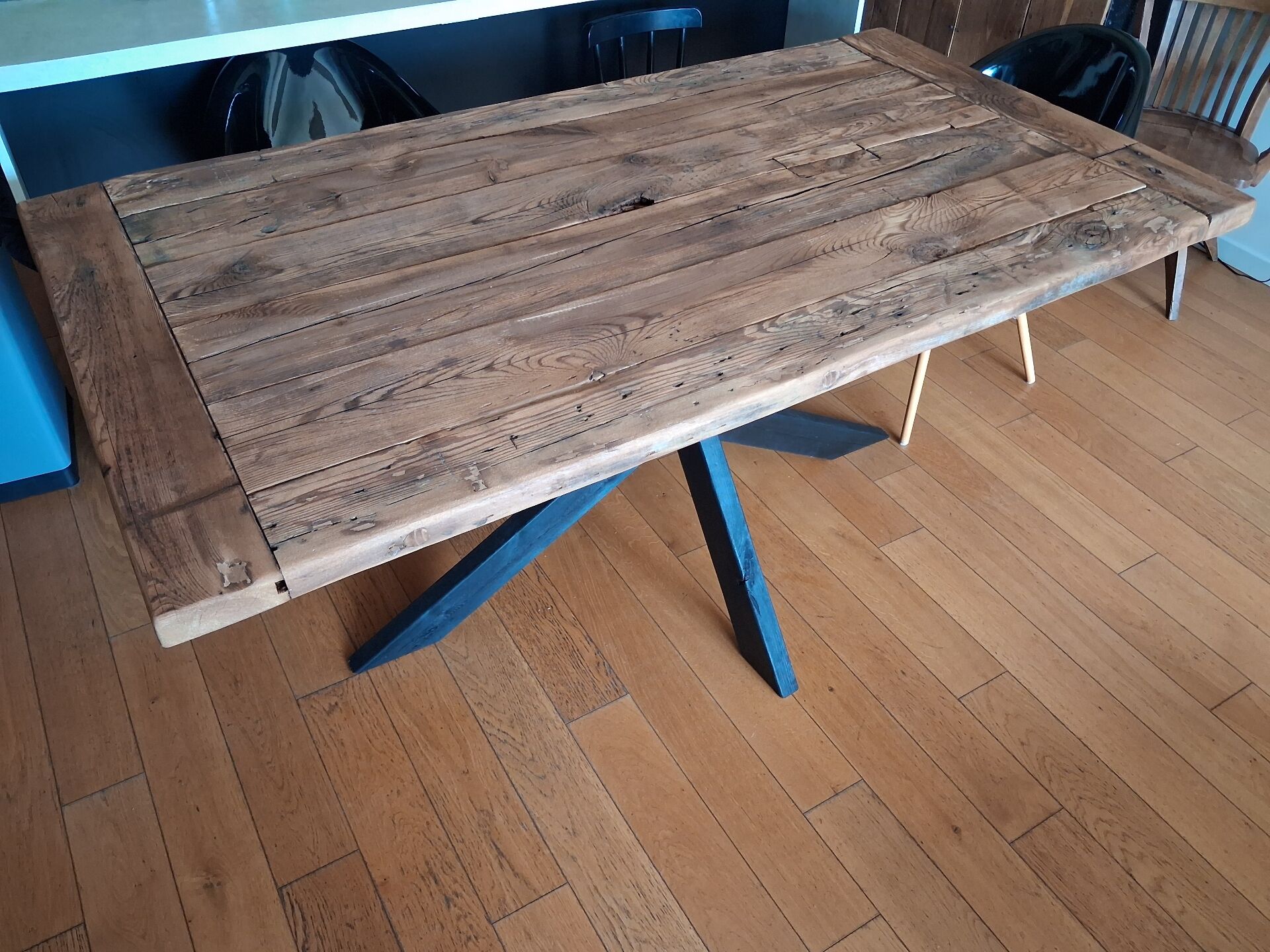 Table ancienne salon/salle à manger 1m75 x 1m