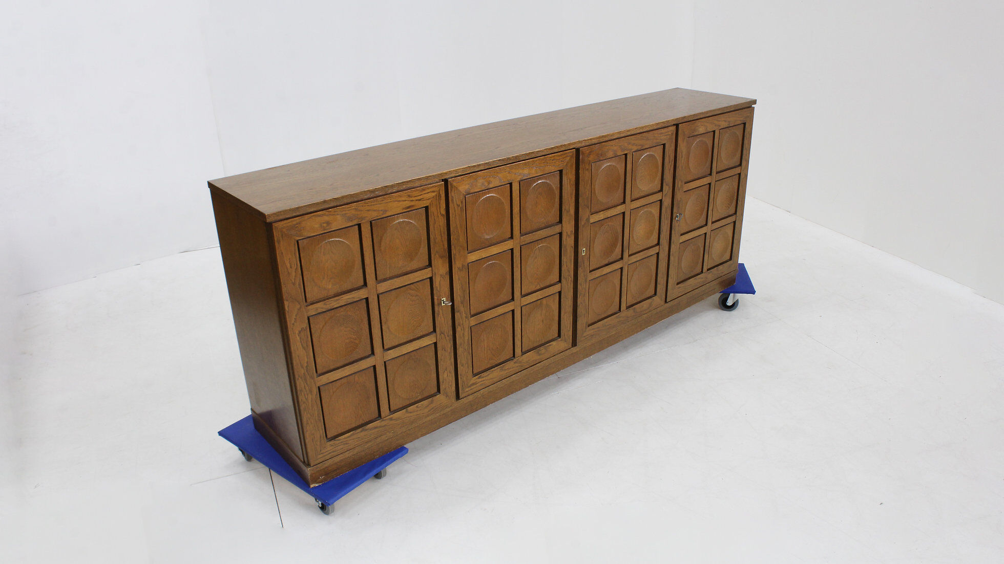 Vintage brutalist sideboard 1970s Gerhard Bartels