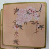 Asian wooden coaster in box