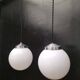 Suspensions boules opalines