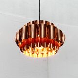 Copper pendant lamp Swiss type 810 modern mid-century by Hans Zender for Temde