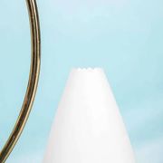 1950s Swedish mid-century suspension, vintage opaline lamp.