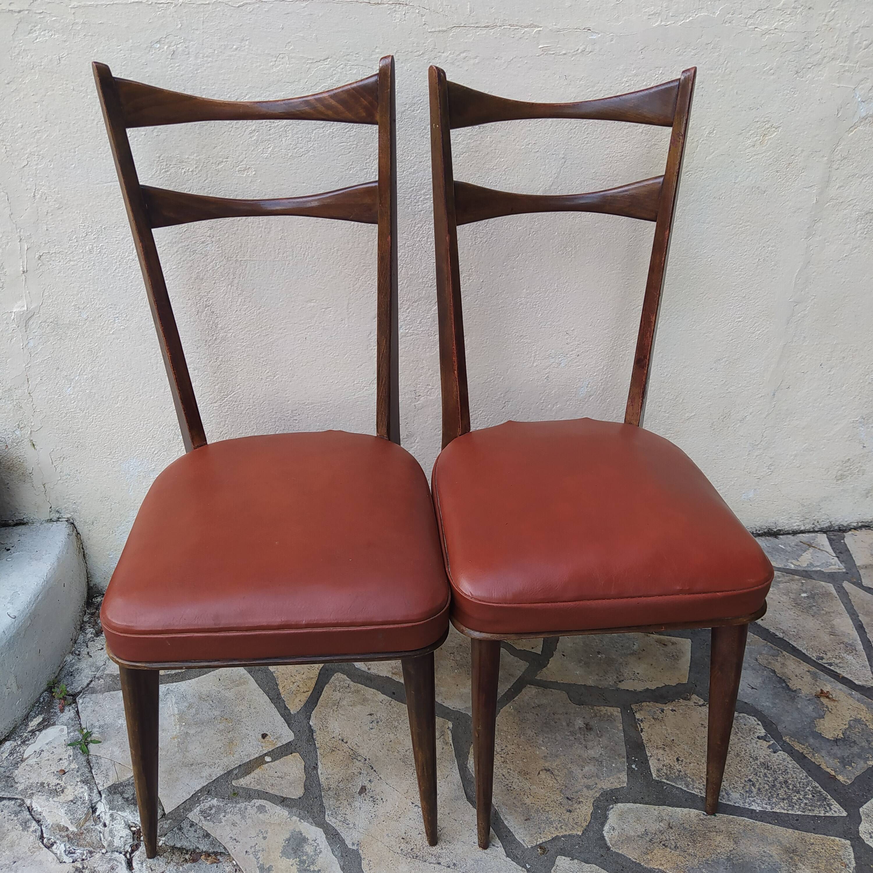 Two Italian design chairs Paolo Buffa 1950