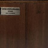 Vintage Mid-Century Scandinavian Modern Rosewood Highboard with Bar by Æ. Jensen & T. Mølholm