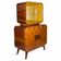 Wooden sideboard the “television” designed in the 1940s by Jindřich Halabala