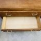 Wooden chest of drawers, splayed legs from the 1950s, vintage
