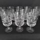 12 Art Deco wine glasses in cut crystal (in the style of Marignane Baccarat)