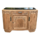 Renovated vintage Parisian art deco sideboard in solid oak and marble 1930