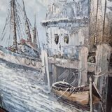Vintage signed oil painting and unique artwork by Florence Wilkins Furst