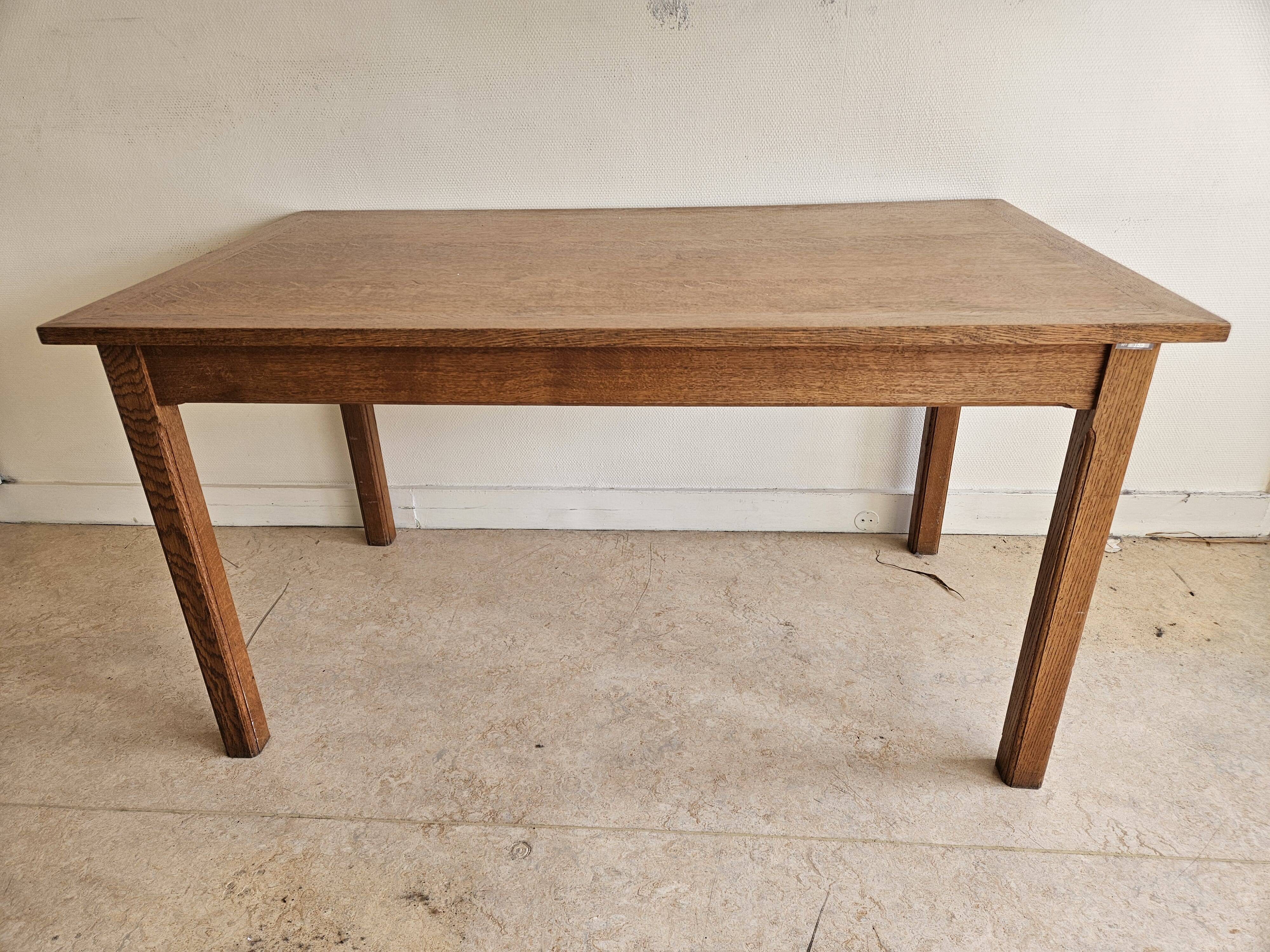 Old oak administrative table