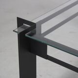Table basse carrée design hollandais des années 1980