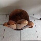 Chaise en acajou main de bouddha années 60