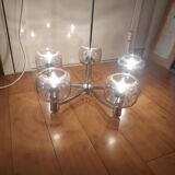 Pendant lamp, the vintage ustre 70's delmas