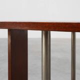 Art Deco square side table in oak veneer, France ca. 1925