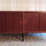 Modernist enfilade in teak by René-Jean Caillette for Charron - mid 20th century.