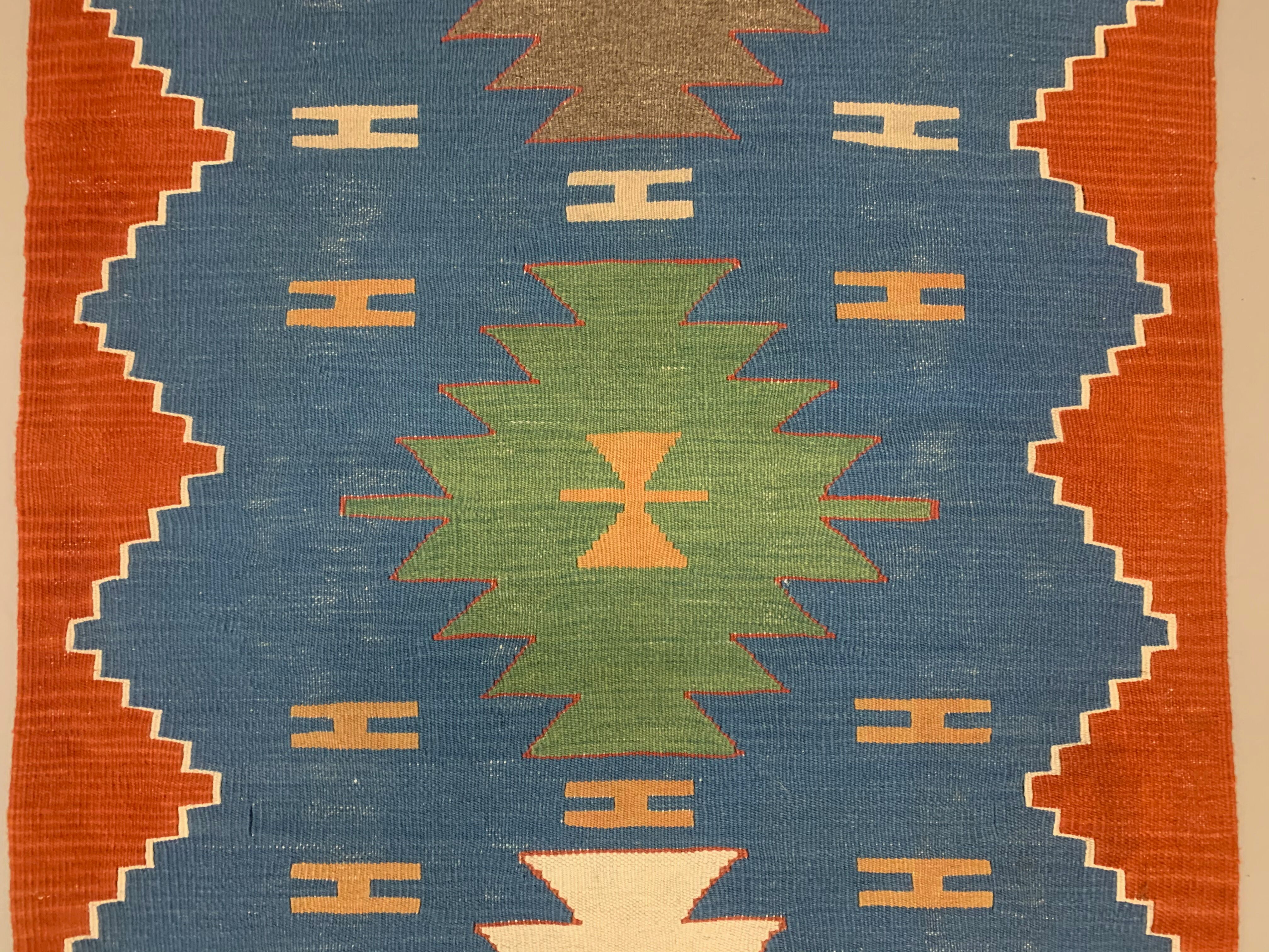 Old Turkish narrow Kilim Runner 327x85 cm, shabby chic, vintage decor kelim rug