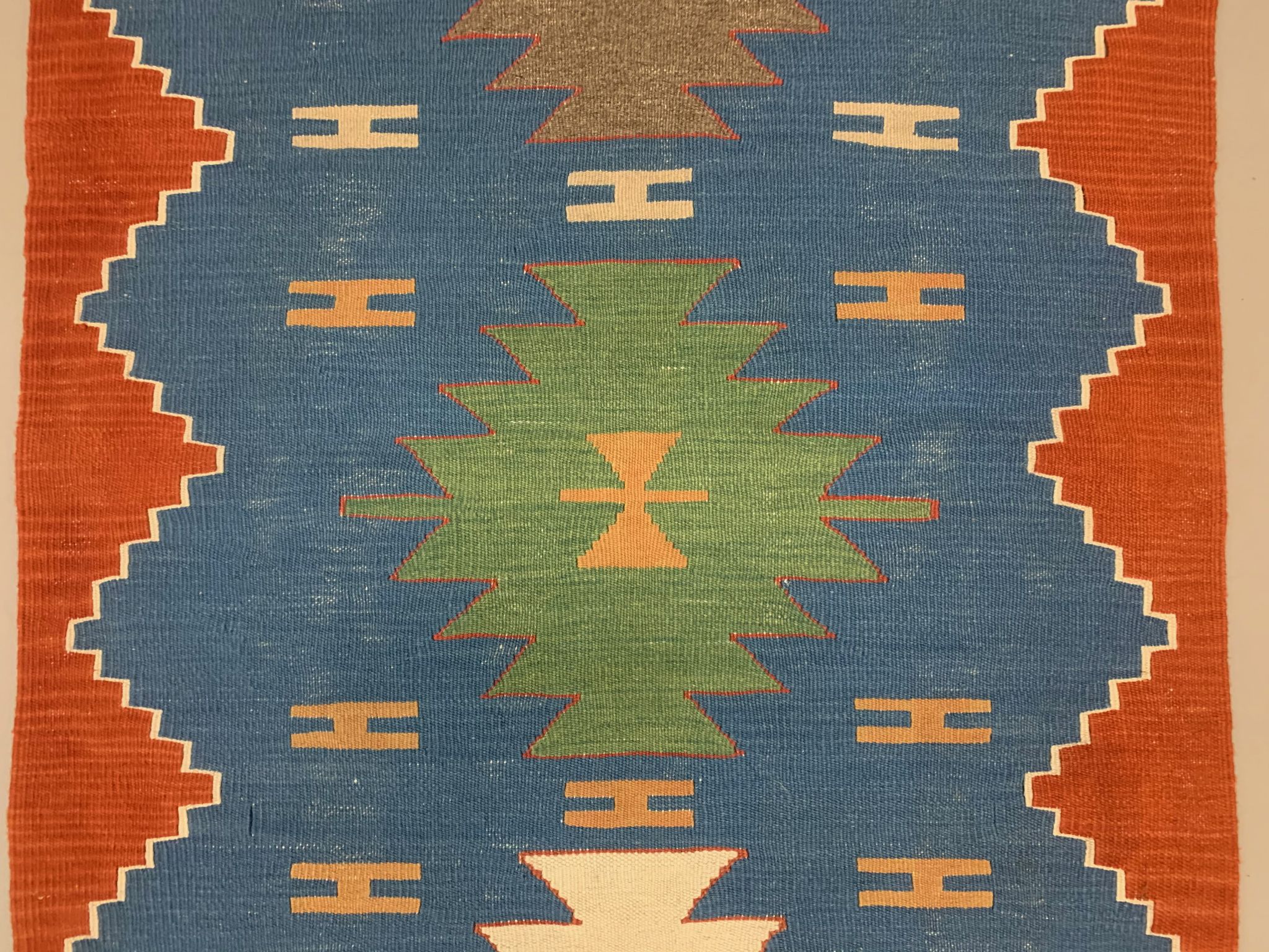 Old Turkish narrow Kilim Runner 327x85 cm, shabby chic, vintage decor kelim rug