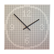 Karlsson design square wall clock - black and white, 1 and 0 optical illusion