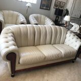 Chesterfield leather sofa