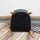 Fauteuil bridge moleskine vert