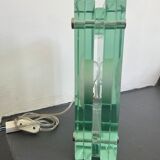 Italian Modern thick glass table lamp from 70s